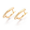 Brass Hoop Earring Findings KK-N267-23B-G-1