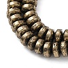 Electroplated Natural Lava Rock Beads Strands G-A256-E01-01A-2