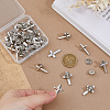 50Pcs Religion Corss Alloy Lapel Pin Backs JEWB-FH0002-50P-3