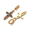 304 Stainless Steel Rhinestone Pendants RB-CBA5CCB-05F-G-3