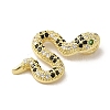 Brass Micro Pave Cubic Zirconia Pendants KK-R162-034A-G-2