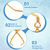40 Pair 2 Color Brass Earring Hooks EJEW-AB00049-5