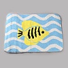 Flocking Fibre Tropical Fish Bath Mat AJEW-FZC0003-05A-1
