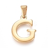 304 Stainless Steel Pendants STAS-F106-95G-G-01-1
