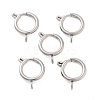 Non-Tarnish 304 Stainless Steel Spring Ring Clasps STAS-E104-09D-P-1