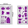 2Pcs 2 Style 304 Stainless Steel Cutting Dies Stencils DIY-FG0002-01-2