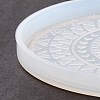 DIY Flat Round Cup Mat Silicone Molds DIY-E036-07-5