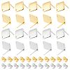 60Pcs 2 Colors 304 Stainless Steel Stud Earring Findings STAS-UN0063-50-1
