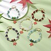 Handmade Lampwork Beads Beaded Bracelets for Women BJEW-JB11335-1