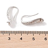 925 Sterling Silver Micro Pave Cubic Zirconia Hoop Earring Settings Findings STER-B003-20P-3