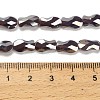 Electroplate Glass Beads Strands EGLA-P066-01A-AB01-4
