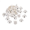 201 Stainless Steel Bead Cap Pendant Bails STAS-L244-27A-S-4