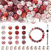 Valentine's Day DIY Polymer Clay Rhinestone & Glass Rhinestone Beads Findings Kits DIY-BT0001-65-1