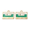 Alloy Enamel Pendants ENAM-O001-11K-G-1