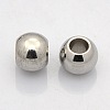 Rondelle 201 Stainless Steel European Beads STAS-N020-03-10mm-1