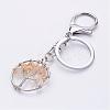 Natural Citrine Keychain KEYC-P032-C02-1