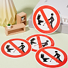 PVC No Peeing Sign Stickers AJEW-WH20006-101B-4