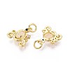 Brass Micro Pave Colorful Cubic Zirconia Glass Pendants KK-R162-026C-G-2