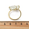 Natural Fluorite Cuff Rings RJEW-B122-02G-06-5