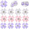 30Pcs 3 Colors Zinc Alloy Resin Hair Fastener OHAR-SC0001-16B-1