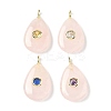 Natural Rose Quartz Pendants G-H318-04G-03-1