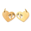 PVD Vacuum Plating 304 Stainless Steel Pendants X-STAS-Z042-14G-1