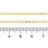 Brass Rondelle Link Chain Necklaces for Women X-NJEW-K282-04G-5