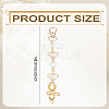 1Pc Bowknot Alloy Pendant Decorations AJEW-LP0007-70-2