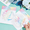 2Pcs 2 Styles PET Rainbow Window Clings Stickers DIY-GF0007-66-3
