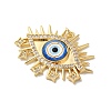 Rack Plating Brass Cubic Zirconia Pendants KK-G504-22G-01-2