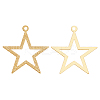 Brass Pendants KK-BC0006-21G-NR-1