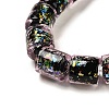 Handmade Dichroic Foil Glass Beads Strands DICH-U001-09H-3