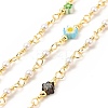 Glass Pearl & Flower Beaded Chains CHC-CJ0001-69-1