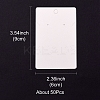 Rectangle Paper One Pair Earring Display Cards with Hanging Hole CDIS-YW0001-04-5