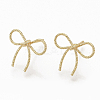 Brass Stud Earrings X-KK-Q762-018G-NF-2