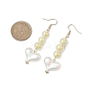 Round & Heart Acrylic Beads Bracelet & Dangle Earring Set SJEW-JS01301-4