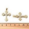 Brass Micro Pave Cubic Zirconia Pendants KK-R229-10G-D-3