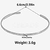 European & American Style 304 Stainless Steel Plain Bangles UM3618-1-1