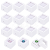 Square Plastic Loose Diamond Storage Boxes LS-CON-WH0095-49A-1