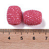 Opaque Resin European Jelly Colored Beads RESI-B025-02A-13-3