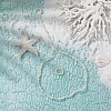 Plastic Pearl Round Beaded Anklets & Toe Ring Sets WG9A75F-01-3