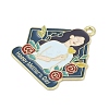 Mother's Day Alloy Enamel Pendants PALLOY-V001-02F-2