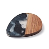 Resin & Walnut Wood Pendants WOOD-C016-01I-4