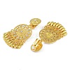 Bohemia Zinc Alloy Rhinestone Clip-on Earrings LS-EJEW-C089-02D-G-2