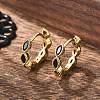Brass Micro Pave Cubic Zirconia Huggie Hoop Earrings EJEW-K083-34G-A-4