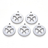 Non-Tarnish 201 Stainless Steel Pendants STAS-N092-12-1