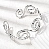 304 Stainless Steel Cuff Bangles for Women BJEW-Z150-01P-01-3