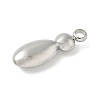 304 Stainless Steel Initial Pendants STAS-S186-12I-P-2