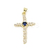 Brass Micro Pave Cubic Zirconia Pendants KK-D317-112G-1