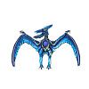 Pterosaurs Alloy Rhinestone Brooch JEWB-Z031-01AS-1